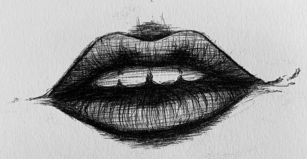 Mouth Concept Study 2 - Ballpoint Pen Mouth Concept Study 2 - Ballpoint Pen