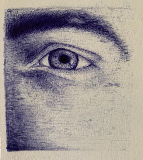 Eye Study - Ballpoint Pen