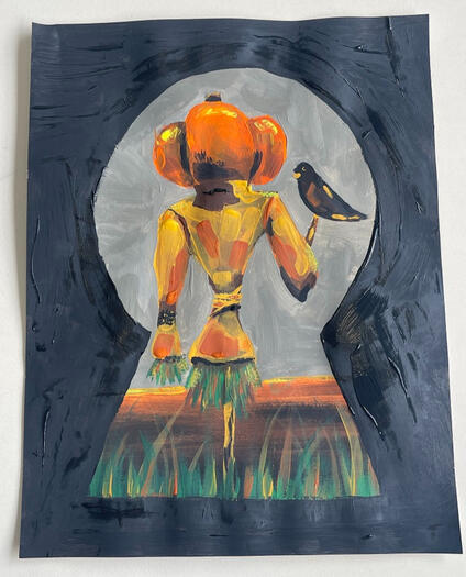 Fear (acrylic on paper) Fear (acrylic on paper)