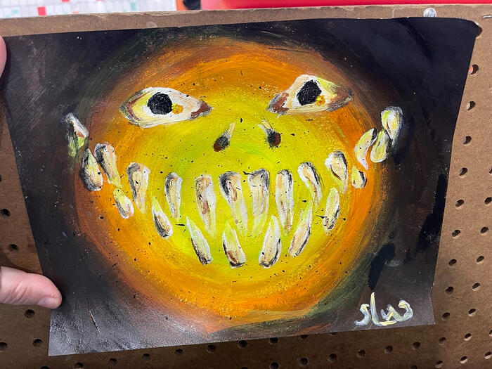 smile! (acrylic on paper) smile! (acrylic on paper)