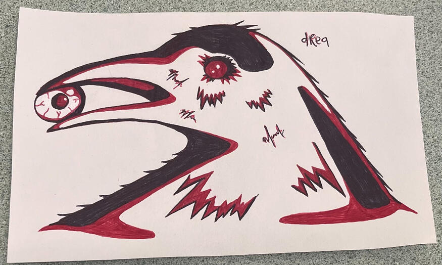 Crow (ink on paper)